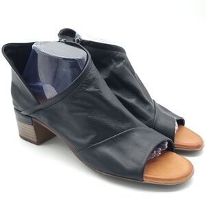 Black Leather Ankle Boots